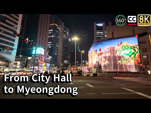 Walking from Seoul City Hall to Myeongdong | Virtual Tour of Euljiro & Landmarks #KoreaTravel