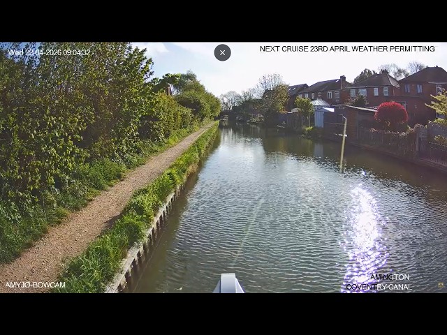 Live stream from a narrowboat on the waterway of England and Wales