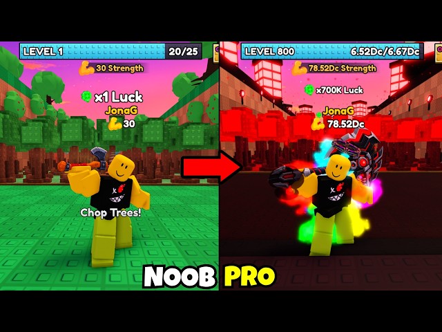Noob to Master in +1 Chop Trees for Treasure Noob to Pro!