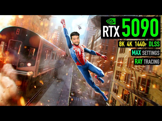 The RTX 5090 in Spider-Man 2 - 8K, 4K, 1440p - MAX Settings!
