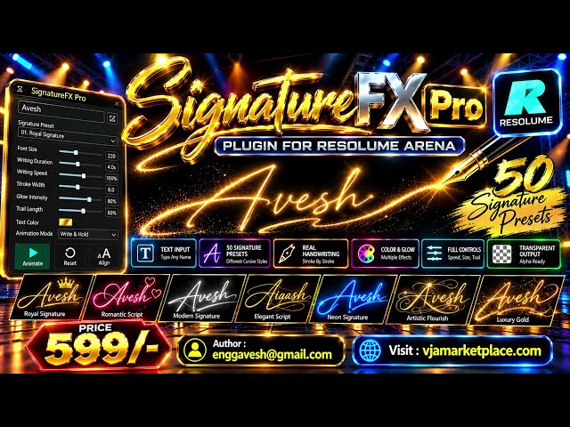 SignatureFX  -   Plugin for Resolume