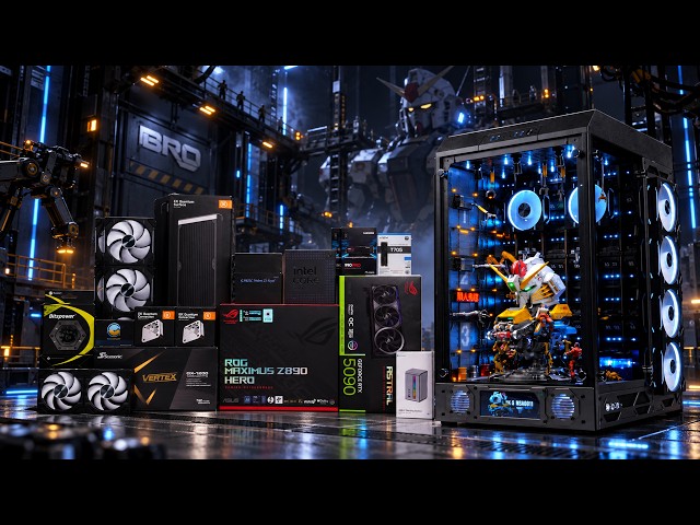 「BRO」Building a $23,500 Motorized Gundam PC! ROG RTX 5090 & Intel Ultra 9 285K #pcbuild