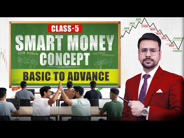 Smart Money Concept(SMC) Basic To Advance | Market Structure ICT Trading | Trading Course (Day 5/10)