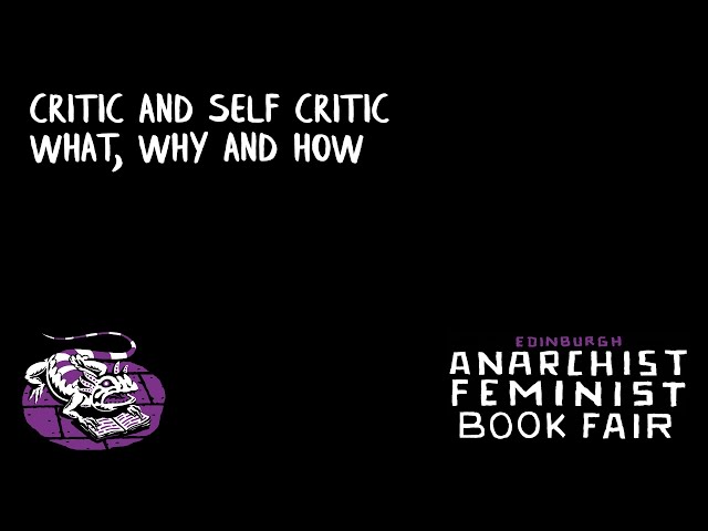 EAFB 2020 - Critic and Self Critic: What, Why and How.