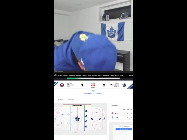 MAPLE LEAFS V ISLANDERS REACTION FULL GAME