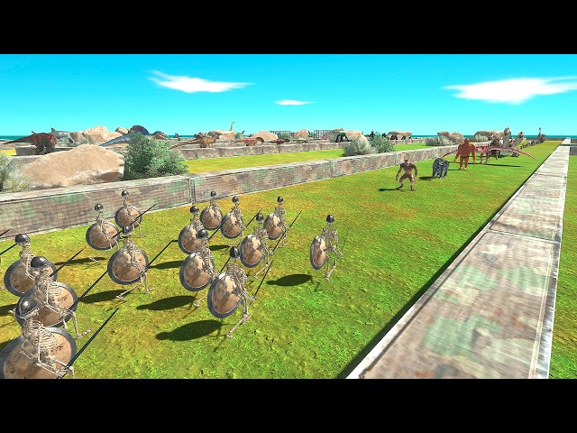 200 Skeleton Warriors Rescues Infernals from the Unit Maze - Animal Revolt Battle Simulator