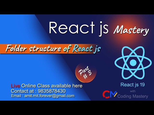 React JS Folder Structure Explained | React Project Structure | React JS Tutorial #3