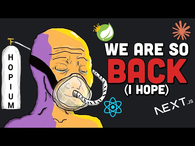 is web dev finally back on it's feet??