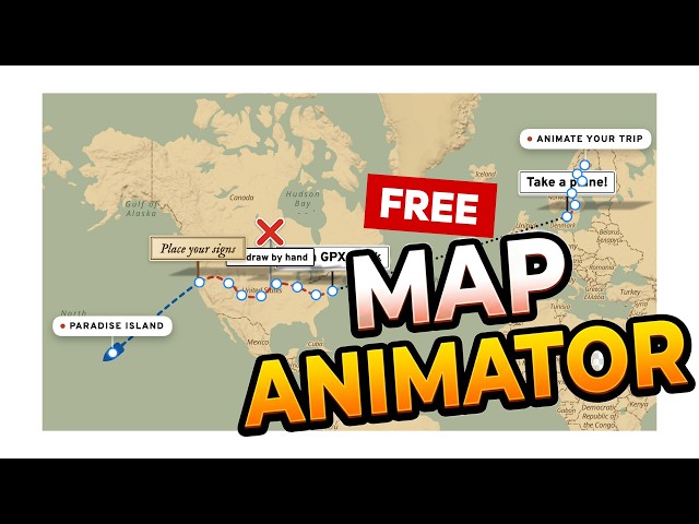 I Built a FREE Tool for Animated Travel Maps