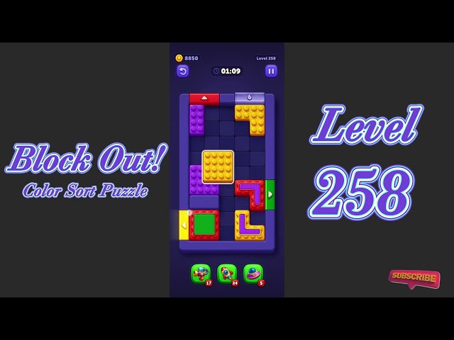 Block Out Level 258 Walkthrough | Color Sort Puzzle Gameplay | Go Answer