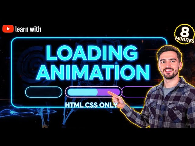How to Build Loading Animation Using HTML CSS step by step tutorial #coding#webdevelopment#animation