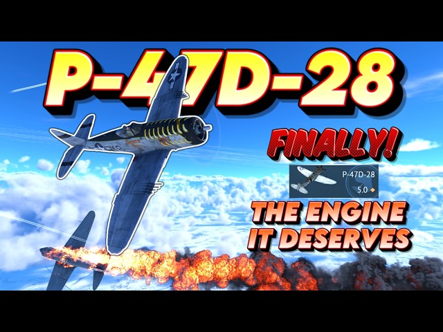 MASSIVE (late war) ENGINE POWER - P-47D-28 War Thunder Air RB