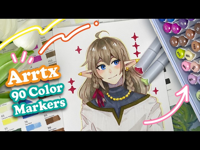 🎨 My Review of ARRTX's 90 Color Alcohol Markers ✨