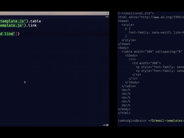 Templating HTML Emails with Node.js