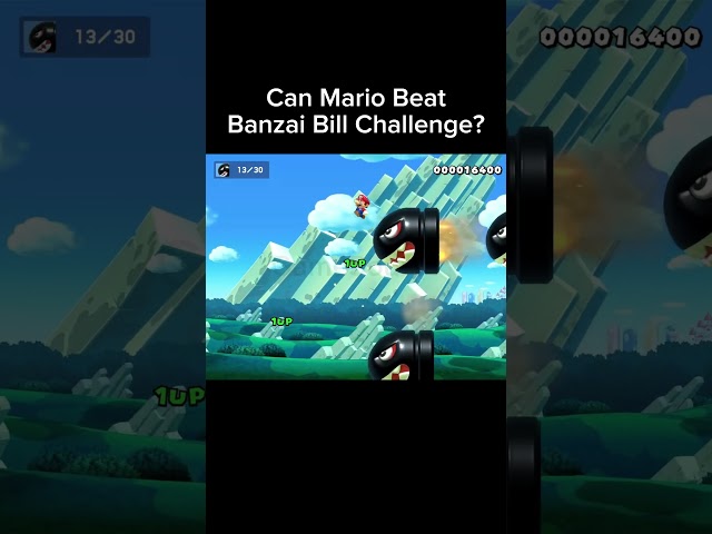 Banzai Bill Challenge #mario #nintendo #nintendoswitch