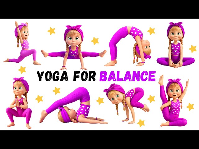🌈 8-Minute Balance Yoga for Kids | Improve Balance & Coordination | Fun Kids Yoga | Yoga Galaxy Kids