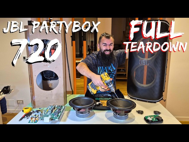 What's Inside JBL Partybox 720 (full teardown)