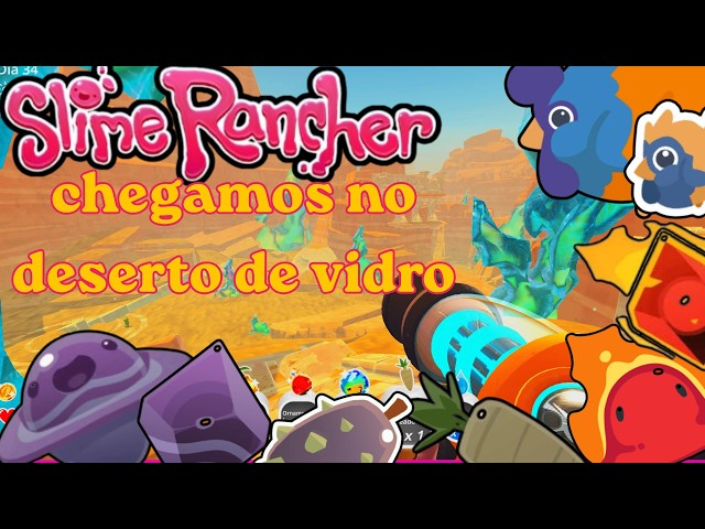 entrei em um portal e fui parar no deserto de vidro, slime rancher ep7