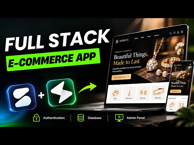 Build a Full Stack eCommerce App | Google AI Studio + Supabase (Auth & DB)