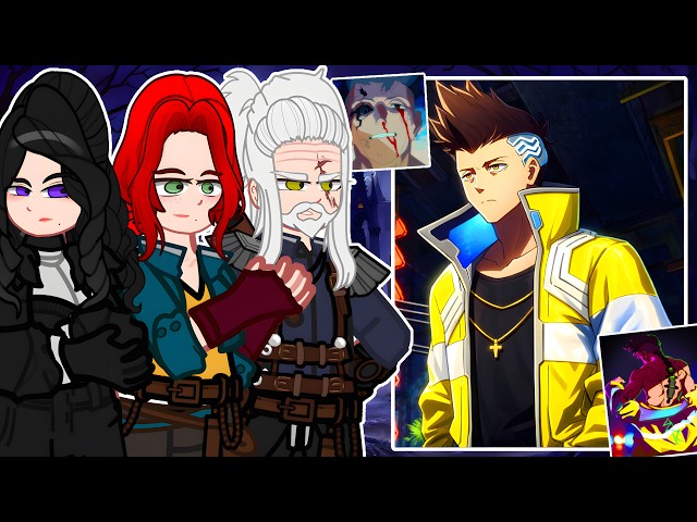 The Witcher React to David Martinez || Cyberpunk Edgerunners || Gacha React