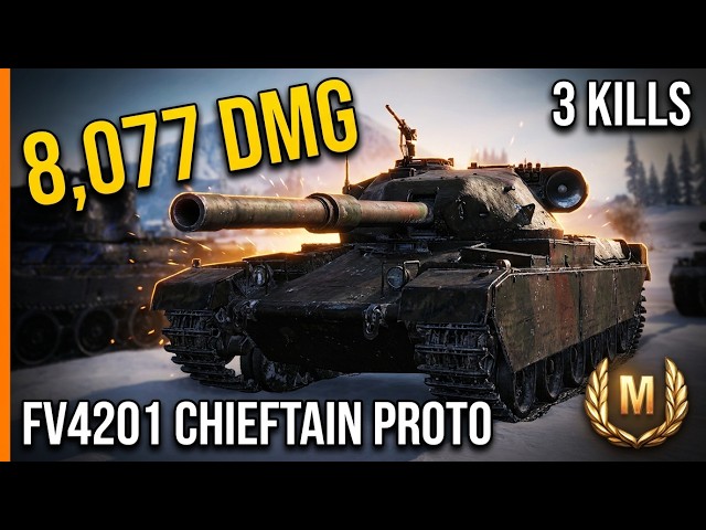 FV4201 Chieftain Proto | 8 077 DMG — Er Alaska Ace Tanker