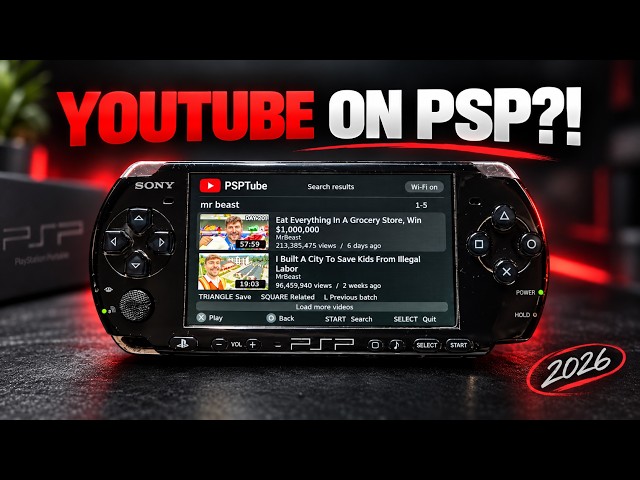 I Made YouTube Work on a PSP in 2026…