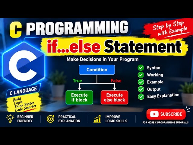 How to Use If-Else in C Programming | Step-by-Step Hindi Tutorial