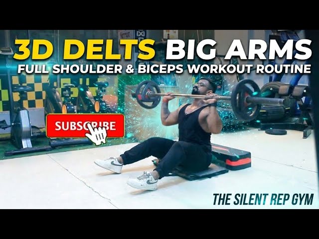 Complete Shoulder & Biceps Workout Guide | Gym Exercise Routine, the silent rep gym 