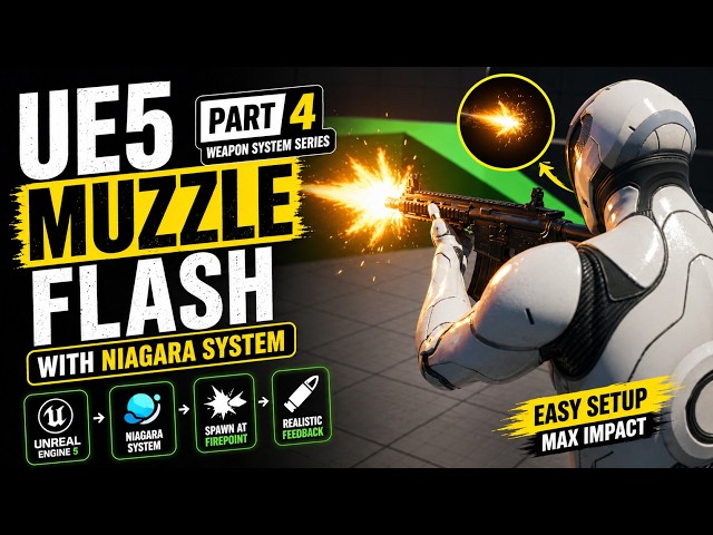 UE5 Weapon System – Spawning Niagara Muzzle Flash on Fire