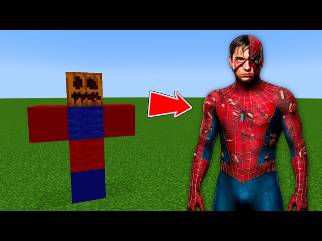 Tobey Maguire SPIDER MAN ADDON IN MINECRAFT