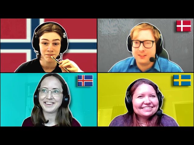 Can they understand Norwegian without prior learning? | Norwegian vs Danish vs Swedish vs Icelandic