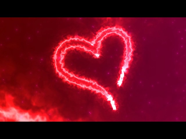 Burning Heart Tunnel Loop Red Pink 4K Motion Background Wallpaper Screen Saver