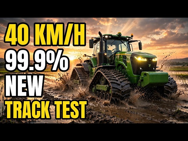 $500K Tractor Hits 40 KM/H Then Sinks In Mud - Track Test