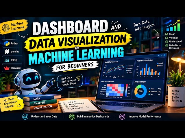 Machine learning x dashboard & data visual || free course for machine learner #machinelearning #ai 