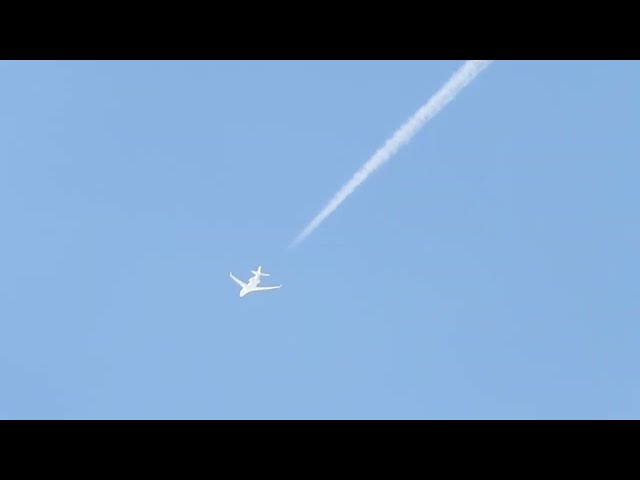 Contrail Spotting | Dassault Falcon 7X | 40,000 Ft