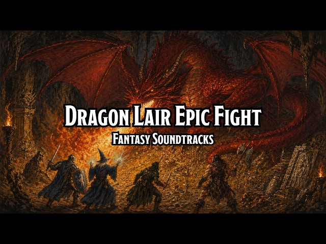 Epic Fight Dragon FIGHT | D&D/TTRPG Battle/Combat/Fight Music | 1 Hour | Copyright free