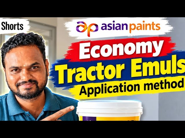 Asianpaints TractorEmulstion and Tractorsparch Emulsion How to Application method step by step