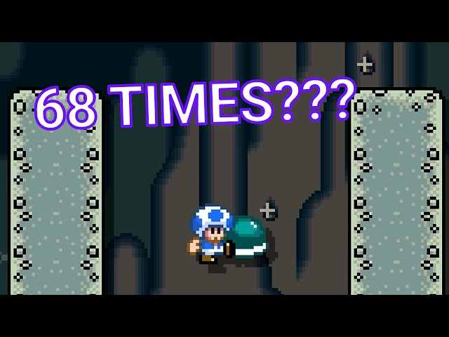 I Did 68 SHELL-JUMPS In This Level — Mario Maker 2 Super Expert (No-Skips)