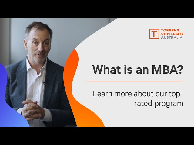 What is an MBA? | Learn about one of Australia's best MBA programs