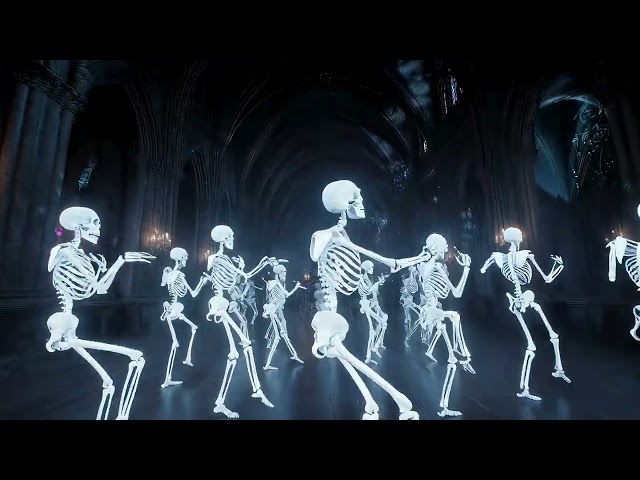 Skeleton Crew Dance VJ Loop | Halloween Visuals for DJ Sets and LED Walls