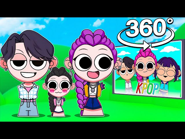 SPRUNKI JINU & RUMI Family Are SHOCKED By THIS In 360! | Kpop Demon Hunters
