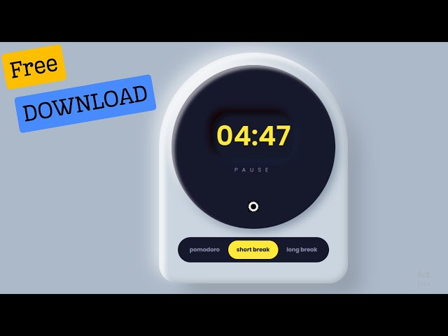 Build a Pomodoro Timer Web App | ASMR Coding Tutorial (HTML, CSS, JavaScript