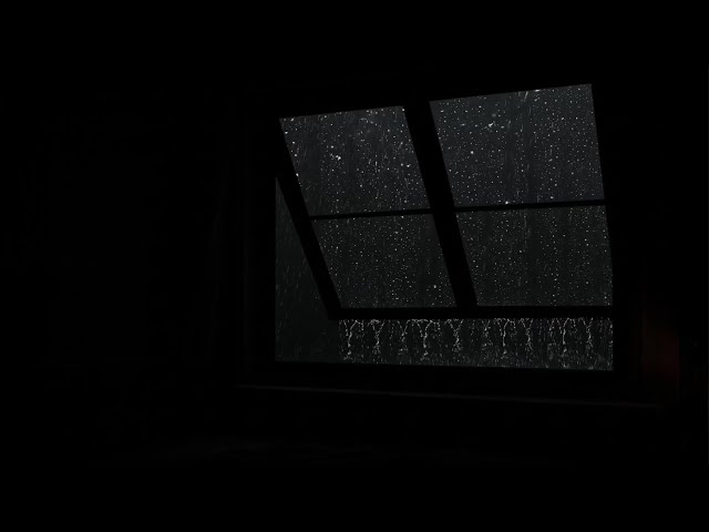🔴Rain Sound On Window with Thunder SoundsㅣHeavy Rain for Sleep, Study and Relaxation, Meditation