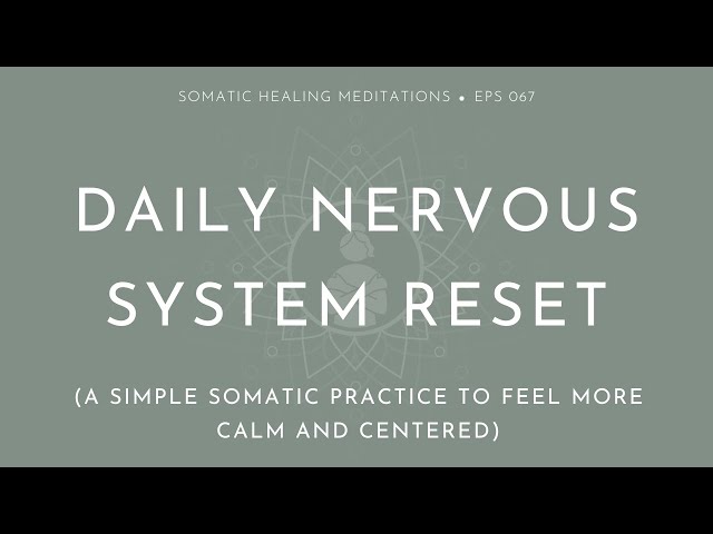 Daily Nervous System Reset (A Simple Somatic Practice to Feel More Calm and Centered)