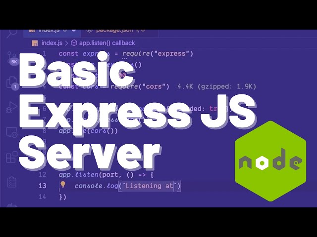 Build a Basic Express JS Server