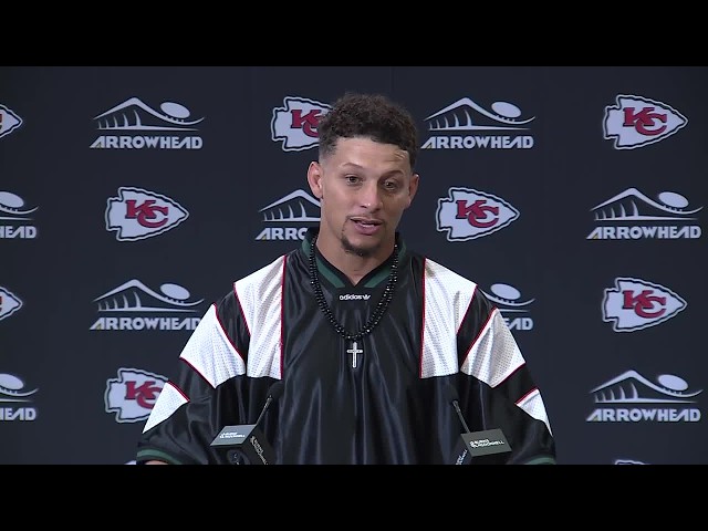 Chiefs quarterback Patrick Mahomes reacts after Kansas City's 31-10 win over Denver