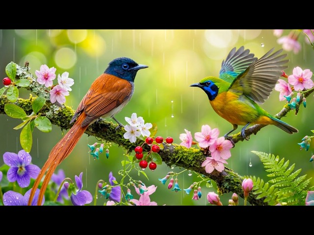 Soothing Rain & Bird Sounds for Deep Sleep 🌧️ Relieve Stress, Calm Your Nervous System Naturally 🍃