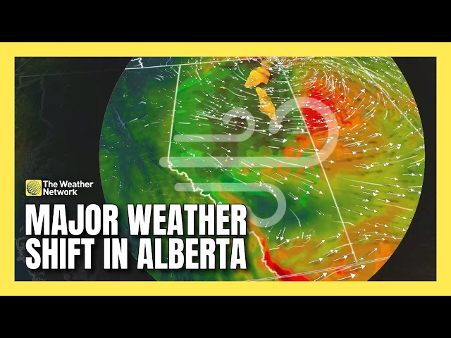 Major Weather Shift in Alberta: Temperature plunge and strong gusts ahead | #forecast
