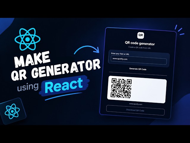 Build This QR Code Generator with React & Tailwind ⚡ | Beginner React Project