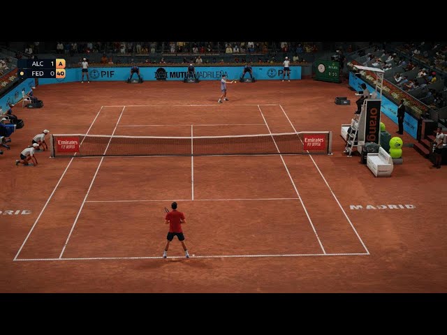 How a point between Alcaraz and Federer will take place on clay